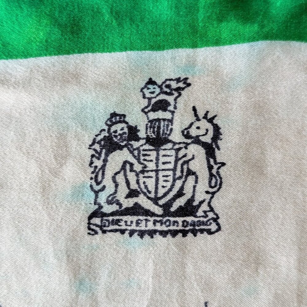 Vintage A King's Farewell Silk Scarf Handkerchief 1936 King Edward VIII Britain - Picture 2 of 10